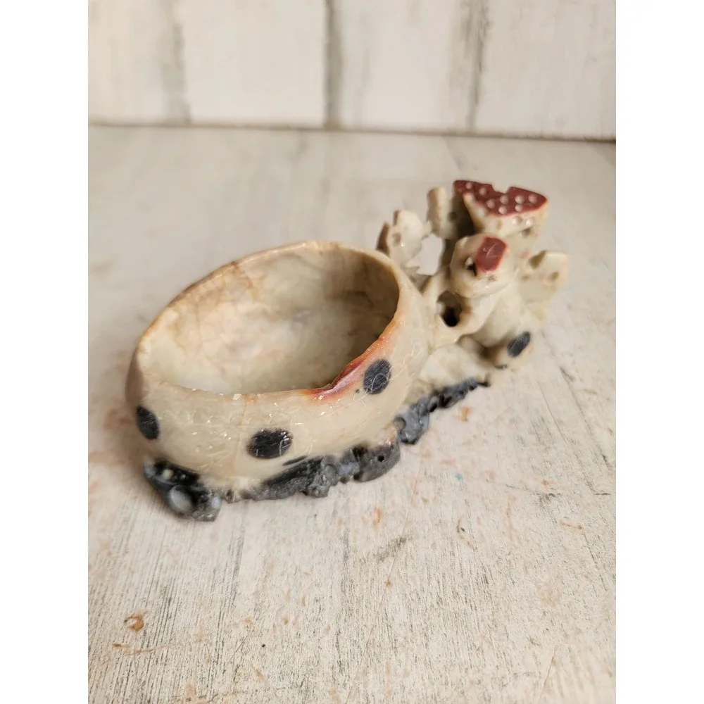 Vintage unique monkey soap holder toothpick art folk home decor figure